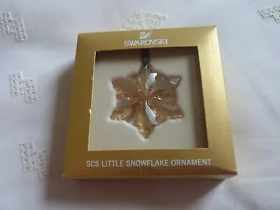 Buy Swarovski SCS Gold Little Star Snowflake 2014 Christmas Ornament Decoration New  • 39.99£