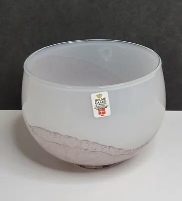 Buy VTG Holmegaard Art Glass Vase Jasmin Designed By Mutsuo Inoue 283 White Plum  • 47.94£