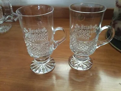 Buy Galway Crystal Irish Coffee Glasses - Etched Irish Coffee - Two Glasses • 50£