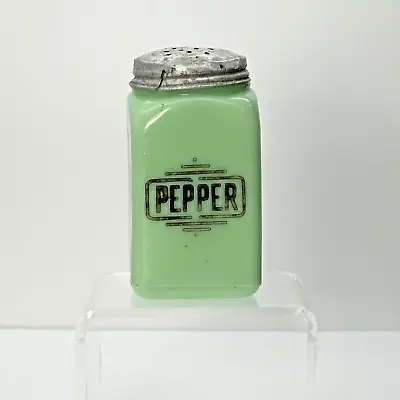Buy Vtg 1940s McKee Jadeite Green PEPPER Shaker Glass, Retro, Range Shaker • 52.18£