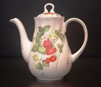 Buy Queen’s Fine Bone China ViIRGINIA STRAWBERRRY 5 Cup Coffee Pot Made In England • 80.44£