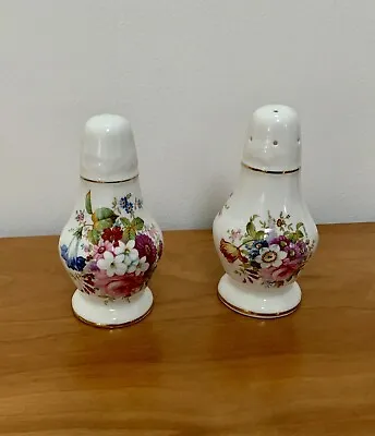 Buy  Hammersley  China  Howard Sprays  Flowers  Shakers Salt & Pepper Pots Cruet Set • 7.51£