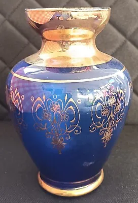 Buy Art Glassware Cobalt Blue Vase • 2.99£