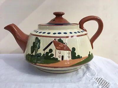 Buy Antique Watcombe Torquay Devon Motto Ware 2 Pint Tea Pot 'Auld Lang Syne' • 15£