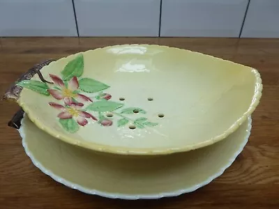Buy Vintage Carlton Ware Apple Blossom Pattern Salad Or Berry Bowl & Underplate • 30£