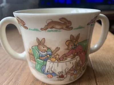 Buy Royal Doulton Bunnykins Tea Party, 2 - Handle Cup /mug -bone China Vintage • 6.50£