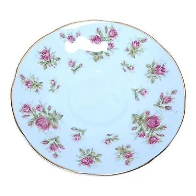 Buy Queens Moss Rose Bone China Saucer Vintage Countryside Series • 6.99£