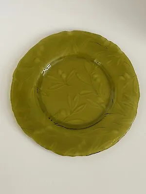 Buy Serving Plate Platter Charger Indiana Green Glass Possibly Vintage • 18.92£
