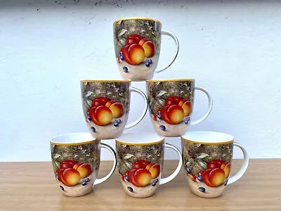 Buy Royal Worcester Coffee Mug Set Of 6 Fine Bone China Fruit Tea Coffee Ideal Gift • 49.99£