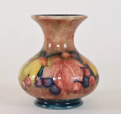 Buy William Moorcroft Pottery Flambe Leaf And Fruit Or Berry Vase 1920s Or 30's • 160.63£