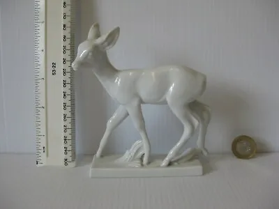 Buy Rare Vintage Meissen White Fawn Deer Figurine • 199.99£
