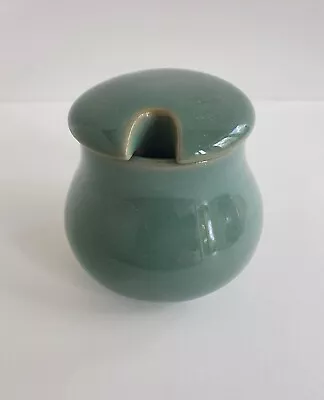 Buy Denby Manor Green Stoneware Mustard Pot With Lid VGC • 8£