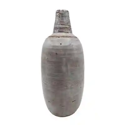 Buy Rustic Bottle Ceramic Vase Hand Made Signed CH Studio Pottery • 80.41£