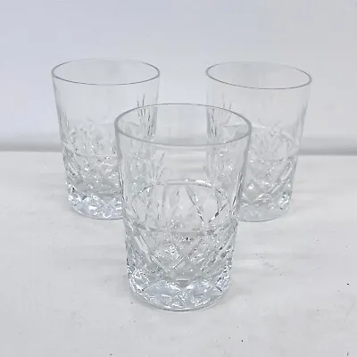 Buy ROYAL BRIERLEY Crystal Bruce Tall Tumblers, Whiskey Glass Set Of 3, Barware • 29.99£