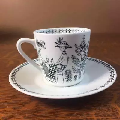 Buy Vintage Arabia Finland Emilia Demitasse Tea Coffee Cup & Saucer Raija Uosikkinen • 37.92£