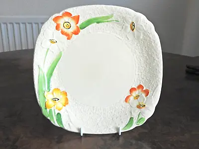 Buy Art Deco Grindley Sandwich Plate With Hand Painted Floral Decoration • 7.99£