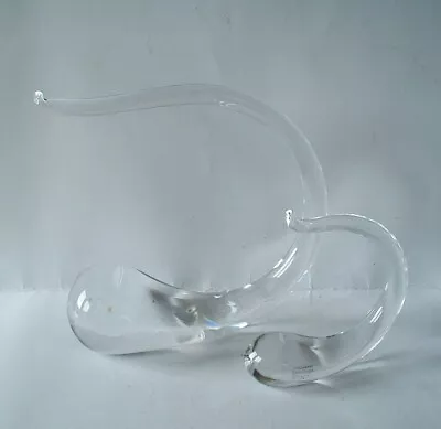 Buy 2 X Wedgwood Clear Glass Lead Crystal WHALE Ring Holders / Paperweights • 4.99£