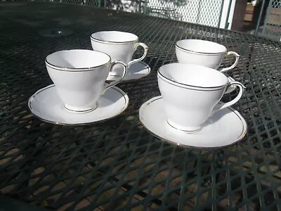 Buy Duchess Bone China Ascot - 4 Cups And Saucers • 23.96£