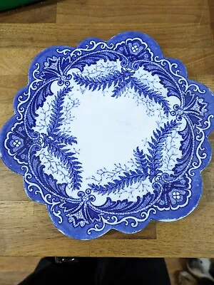 Buy Rare Antique The Foley China Blue Fern Plate 213327 • 10£