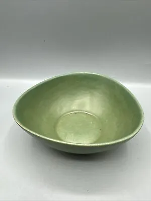 Buy Vintage Royal Haeger Matte Green Pottery Triangle Bowl RG-37 USA Mid Century • 14.22£