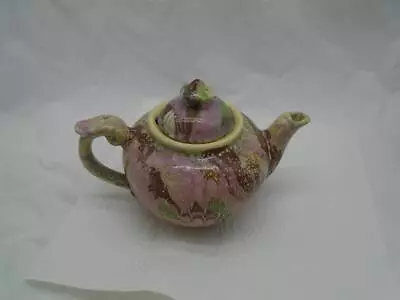 Buy Vintage Ceramic Teapot Hand Painted Dalton Pottery Multi Color Rainbow • 9.60£