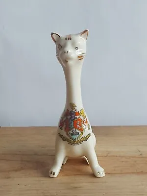 Buy Unbranded Crested China - Long Necked Cat - Crest Broadstairs Stella Maris • 10£