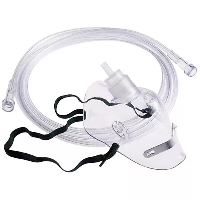 Buy NHS Style Standard Oxygen (Breathing) Mask - Adult Size - 2m Tubing • 4.39£