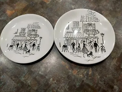 Buy Vintage Retro Alfred Meakin 'Parisienne Scene Poodle' Duo Saucer And Side Plate • 5£
