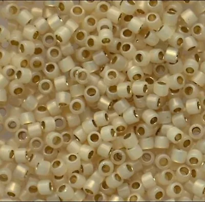 Buy Miyuki Delica Beads Size 11 Silver Lined Pale Cream Opal Code DB1451 - 5 Grams • 2.95£