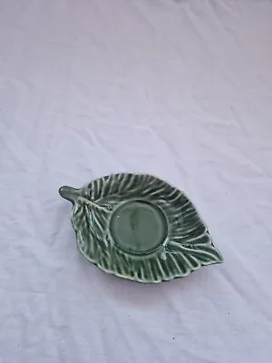 Buy Small Green Sylvac 4683 Leaf Shaped Pin Dish • 0.99£