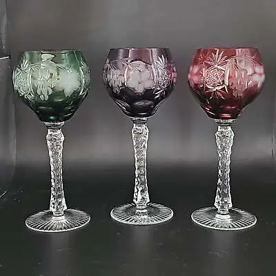Buy Trio Bohemian Cut To Clear Wine Glasses. 250ml • 119.99£