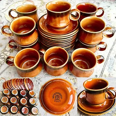 Buy Rare 24 Piece Irish Celtic “Ennis” (Kilrush Pottery) Treacle Glazed Coffee Set • 275£