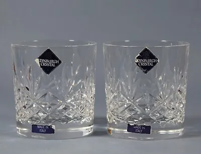 Buy Edinburgh Crystal, Berkeley, 2 X Old Fashioned Tumblers International Signed 1st • 29.99£