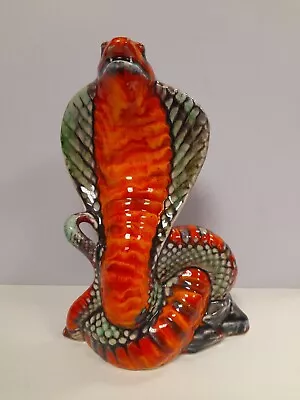 Buy Anita Harris Pottery Venormous Cobra Snake Ornament #1060 • 55£