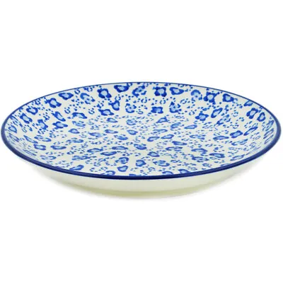 Buy Polish Pottery Dinner Plate 10½-inch Ceramika Artystyczna Blue Pips • 91.92£