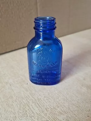 Buy Vintage Milk Of Magnesia Blue Glass Bottle- The Chas . H. Phillips USA 9cm Tall • 6.75£