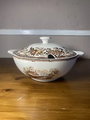 Buy Antique Alfred Meakin Burns Soup Vase Tureen With Laddle Cut Out In Brown Beige • 15£