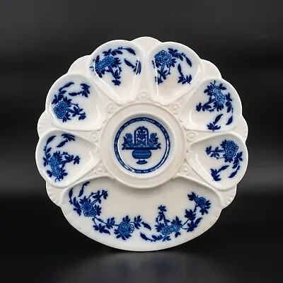 Buy Antique 19th Century Minton's Porcelain Delft Blue And White Oyster Plate • 297.58£