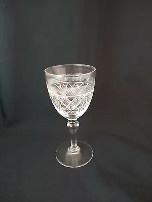 Buy Vintage, Thomas Webb, Vintage Crystal Wine Glass WET26  1936-49 • 21£