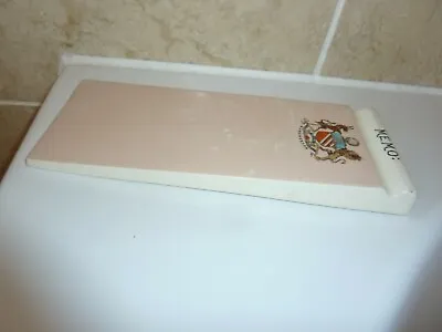 Buy Rare Carlton Ware China 20 Cm Long Cream And Pink Memo Pad With Manchester Crest • 27.50£