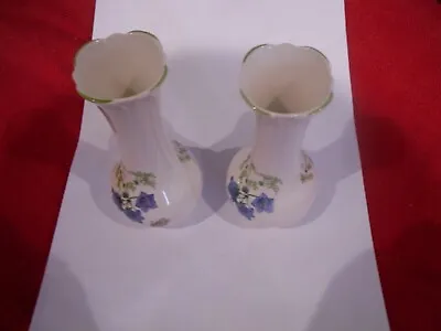 Buy Two Beautiful Small Hammersley Ireland Vases Butterflys & Flowers 5 Tall Vgc • 4.99£