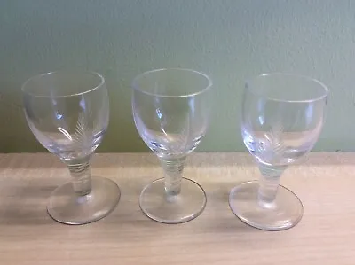 Buy 3 Stuart Of England ‘Vintage’ Lead Crystal Glasses Approx 7.5cm/3” Tall   • 8£
