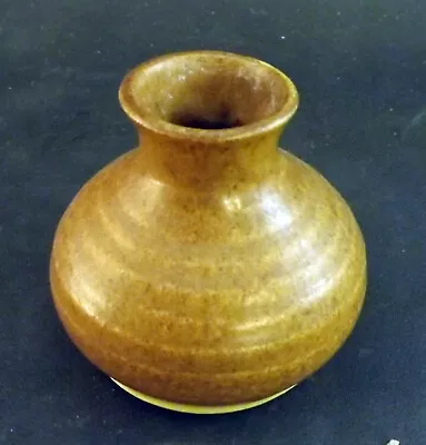 Buy Vintage Cornish Studio Stoneware Pottery Brown Glazed Vase - BL #3 • 15.99£
