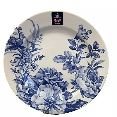 Buy Set Of 4 ROYAL WESSEX Spring Blue Floral Fine Porcelain 10.5  Dinner Plates NEW • 62.47£
