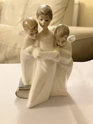 Buy NAO LLADRO  Group Of 3 Singing Angels Porcelain Figure 17cm Excellent Condition • 20£