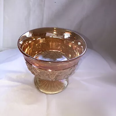 Buy Vintage Carnival Glass Bombon Pedastal Pot  • 24.99£