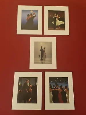 Buy Jack Vettriano The Dancers Selection Set Of 5 Mounted Art Prints 10x8 Inch NEW • 18.95£
