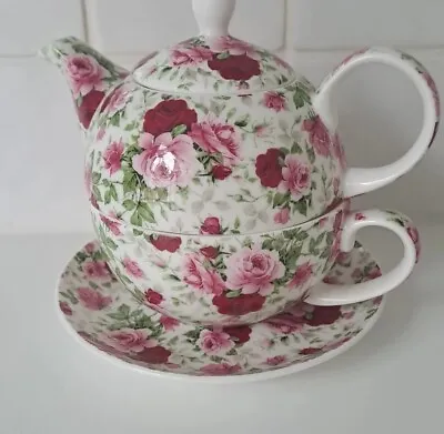 Buy Maxwell & Williams Teapot And Cup Set Fine Bone China Rose Bud • 37£