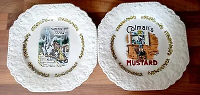 Buy Vintage Lord Nelson Pottery Advertising Plates Mustard And Cocoa. Mint Condition • 7£
