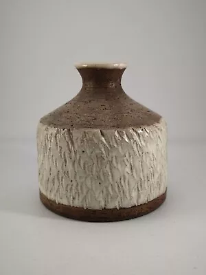 Buy Bitossi Italian Pottery MCM Brown White Vase • 45£